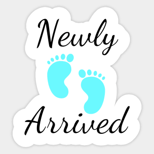 Newly Arrived Baby Boy Sticker